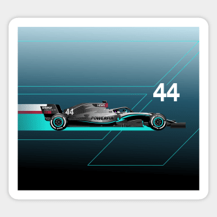 44 Formula Race Driver Sticker